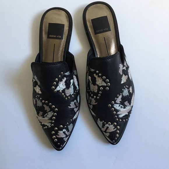 Women’s Harmony Embellished Loafer Mules-SZ 6 - Picture 4 of 8